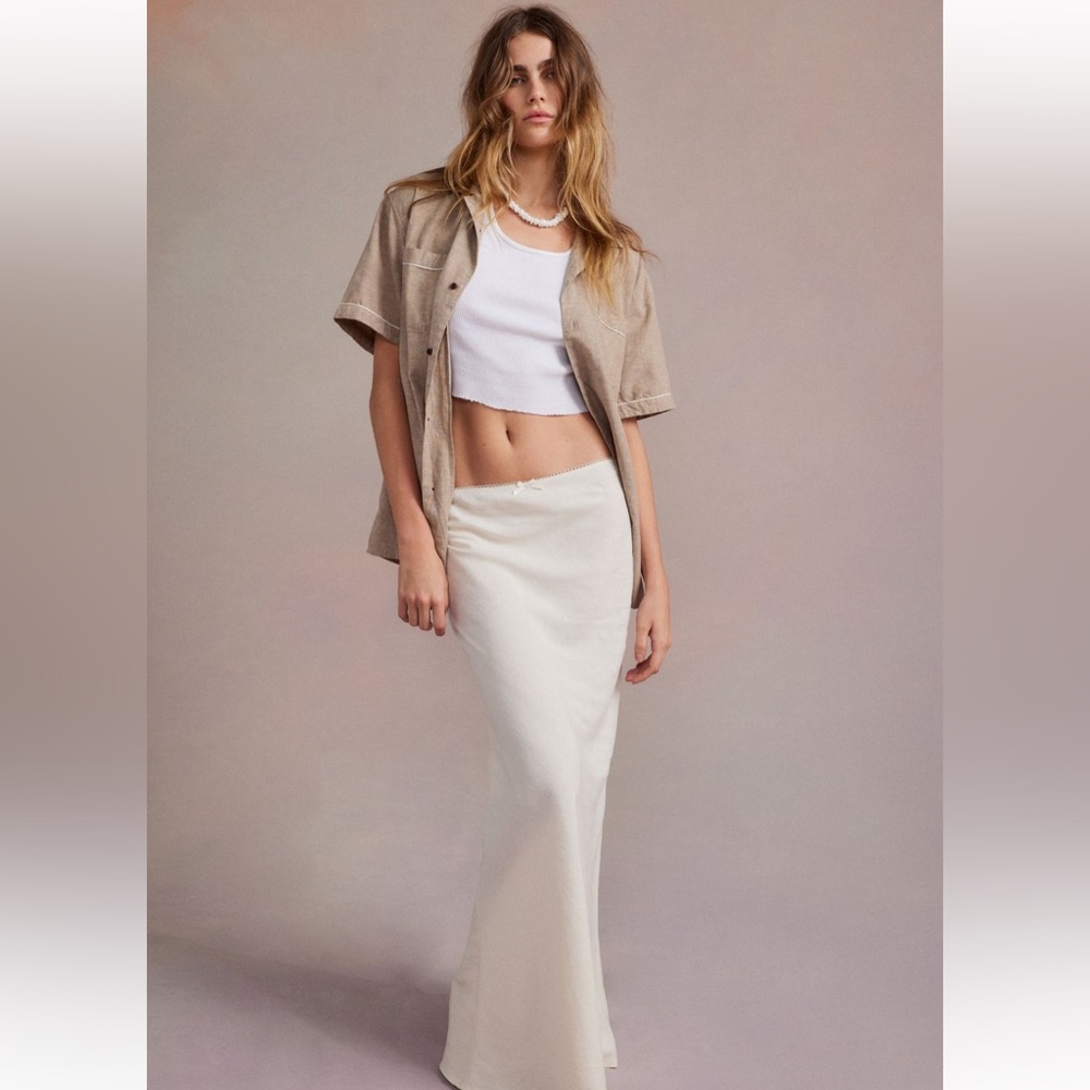 Urban Outfitters, Urban Renewal maxi cream skirt. NEW, NEVER WORN WITH TAGS.